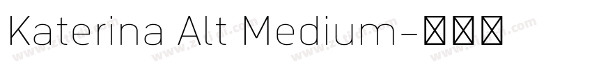 Katerina Alt Medium字体转换